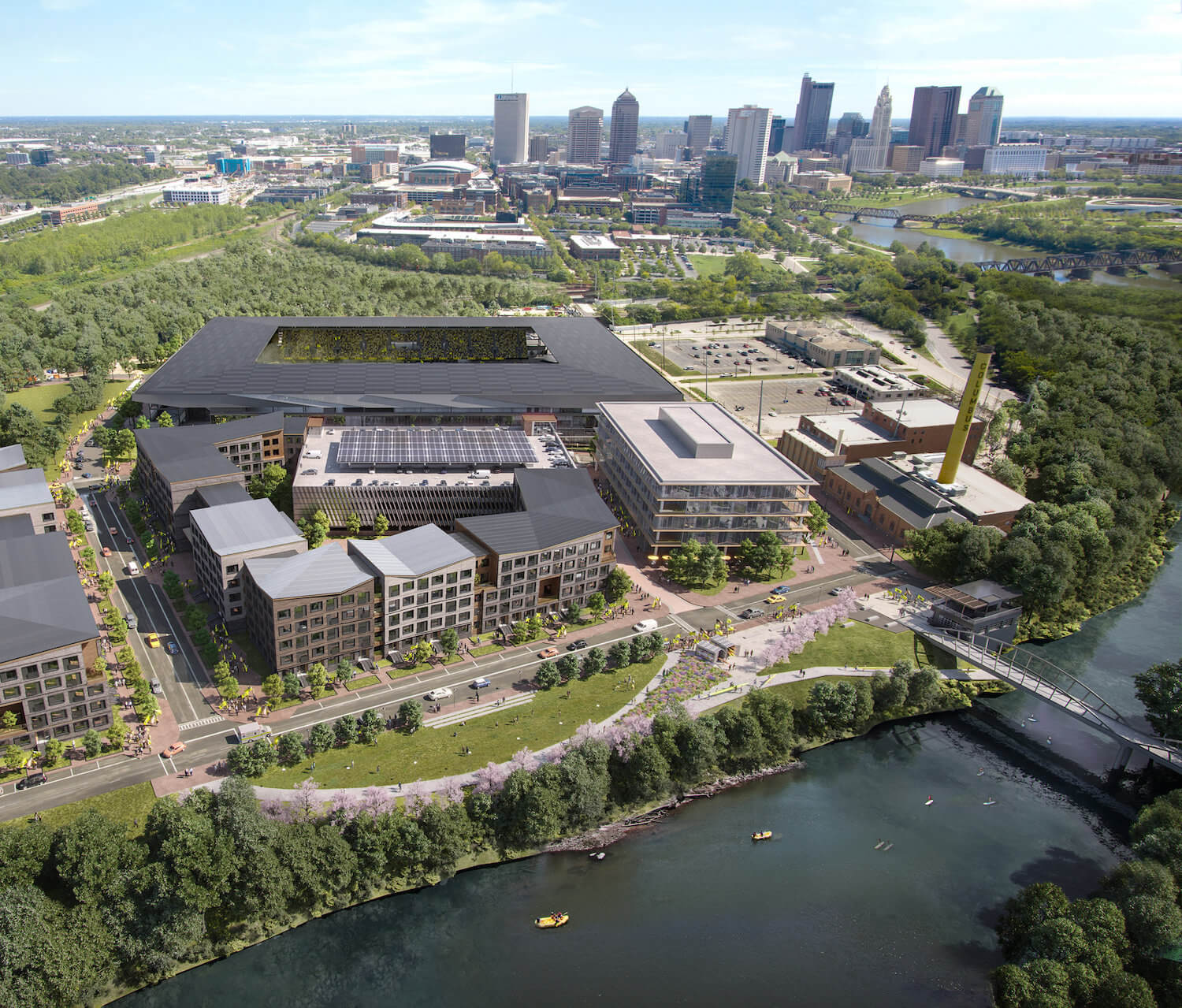 Aerial view of Astor Park in Columbus, Ohio